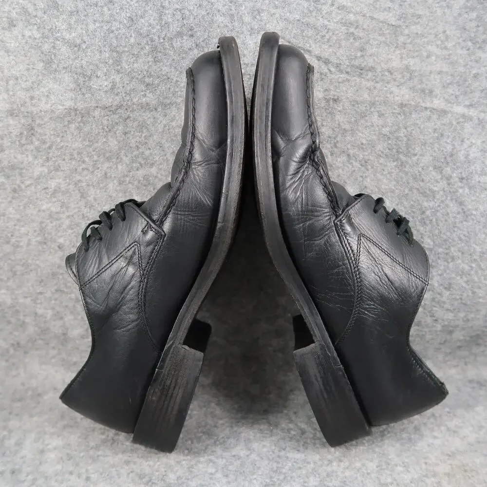 Banana Republic Shoes Mens 9.5 Derby Oxford Black Leather Moc Toe Dress Formal